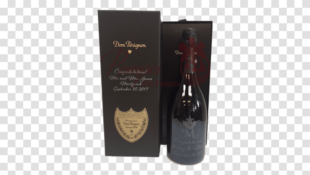 Build A Dom Perignon Rose Champagne Basket With Dom Perignon Gift Box Engraved, Bottle, Beverage, Drink, Alcohol Transparent Png