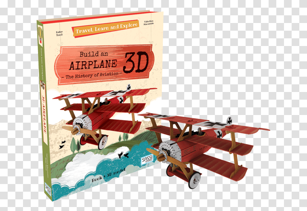 Build An Airplane 3d Libro Maqueta Avion, Aircraft, Vehicle, Transportation, Biplane Transparent Png