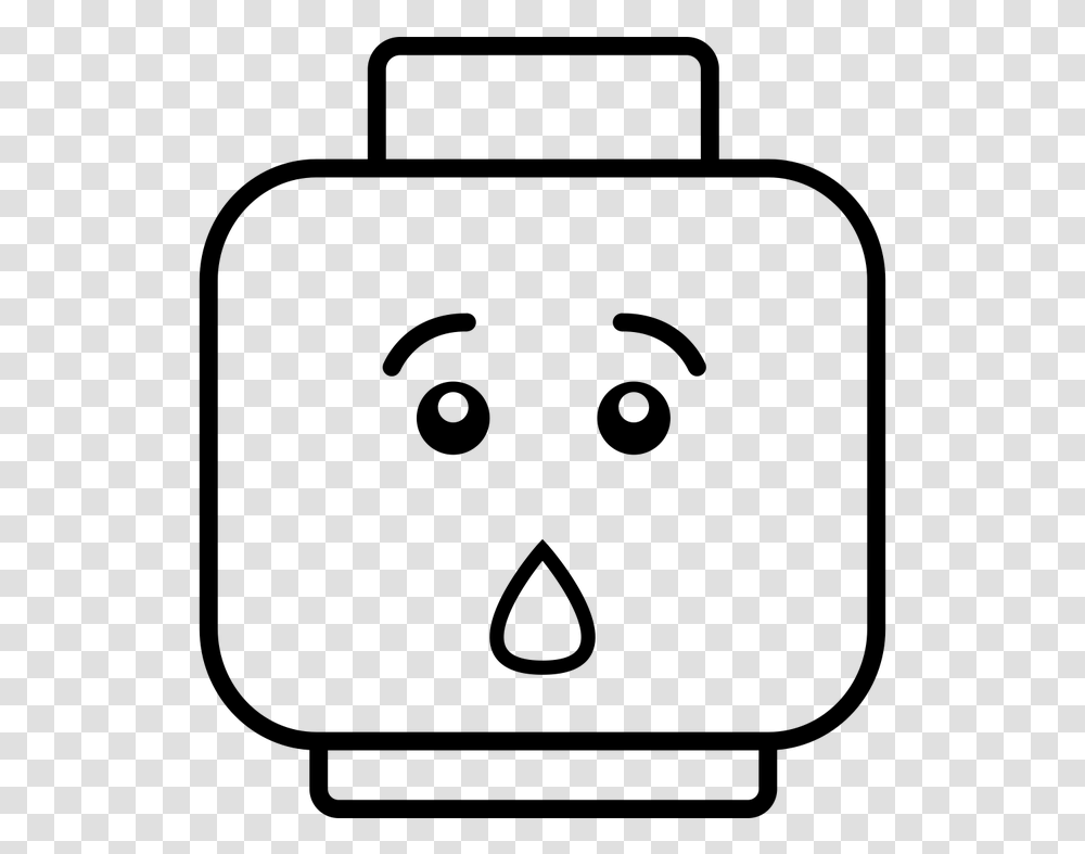 Build It With Legos And Program It With Mindstorms Lego Head Black And White, Gray, World Of Warcraft Transparent Png