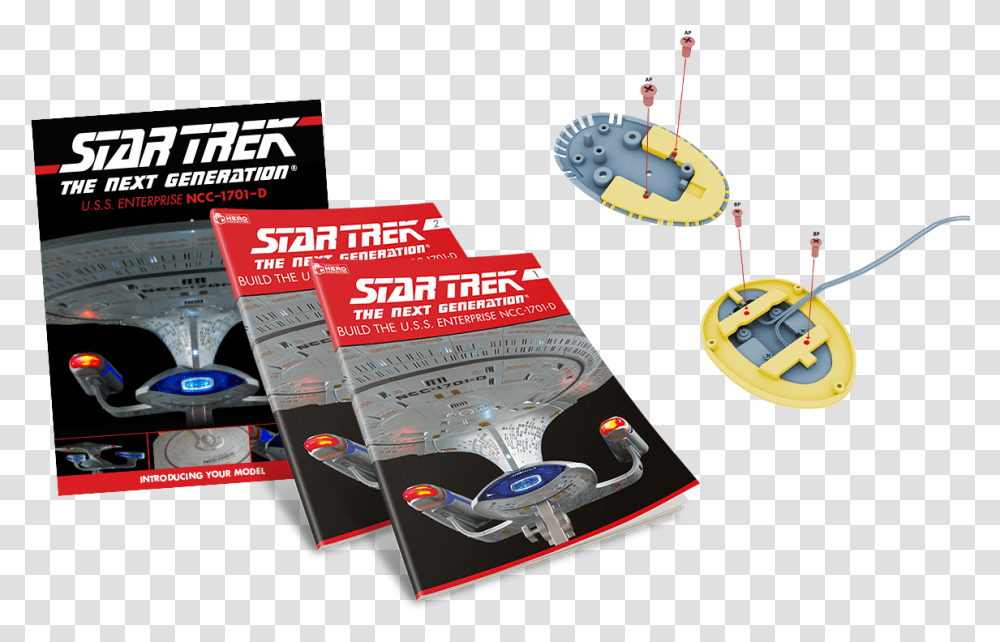 Build The Star Trek Uss Enterprise Eaglemoss Star Trek The Next Generation, Poster, Advertisement, Flyer, Paper Transparent Png