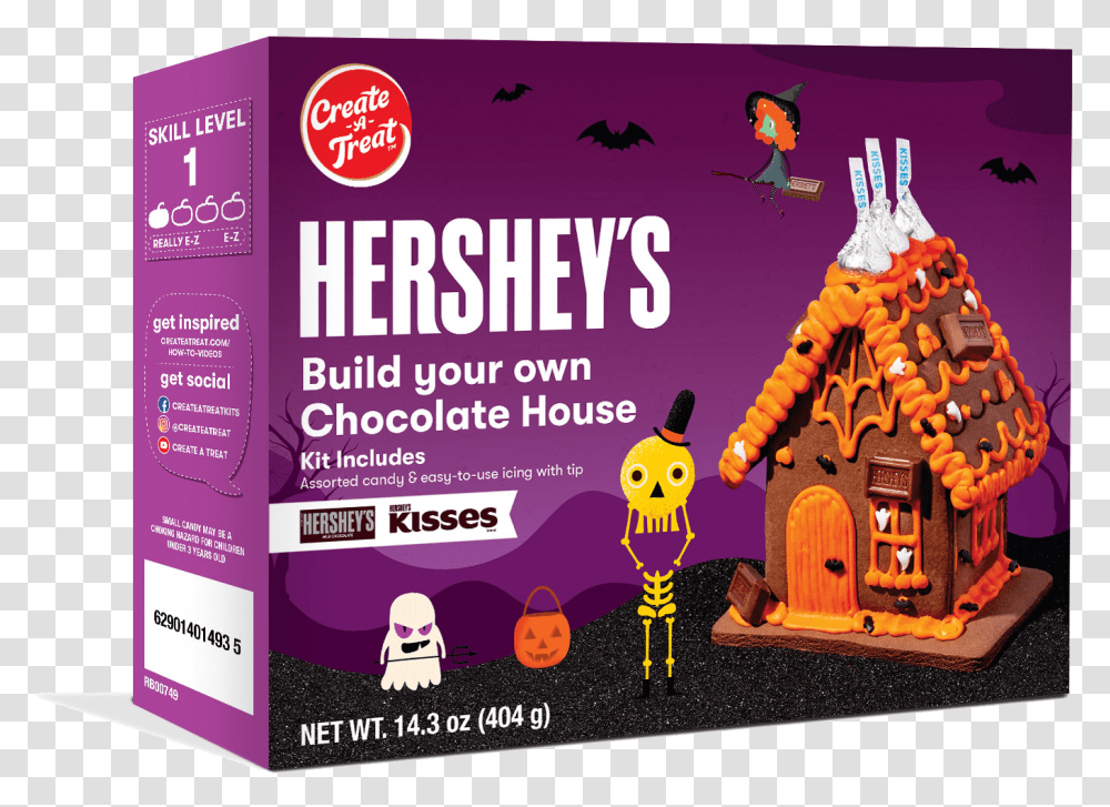Build Your Own Hershey's Halloween Small House Kit Create, Robot, Poster, Advertisement, Flyer Transparent Png