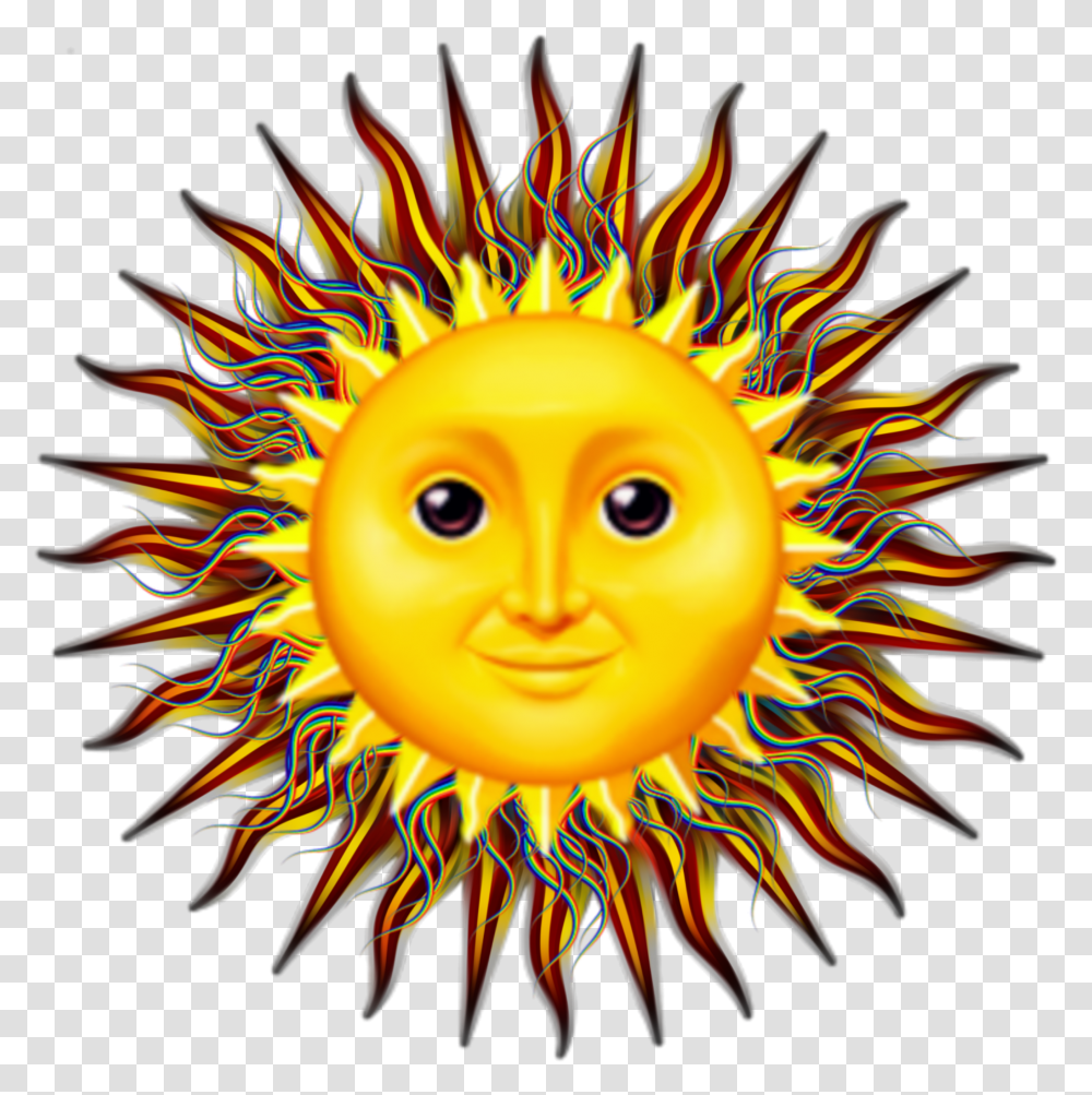 Build Your Own Sun Face Template Psychedelic Sun Art Transparent Png
