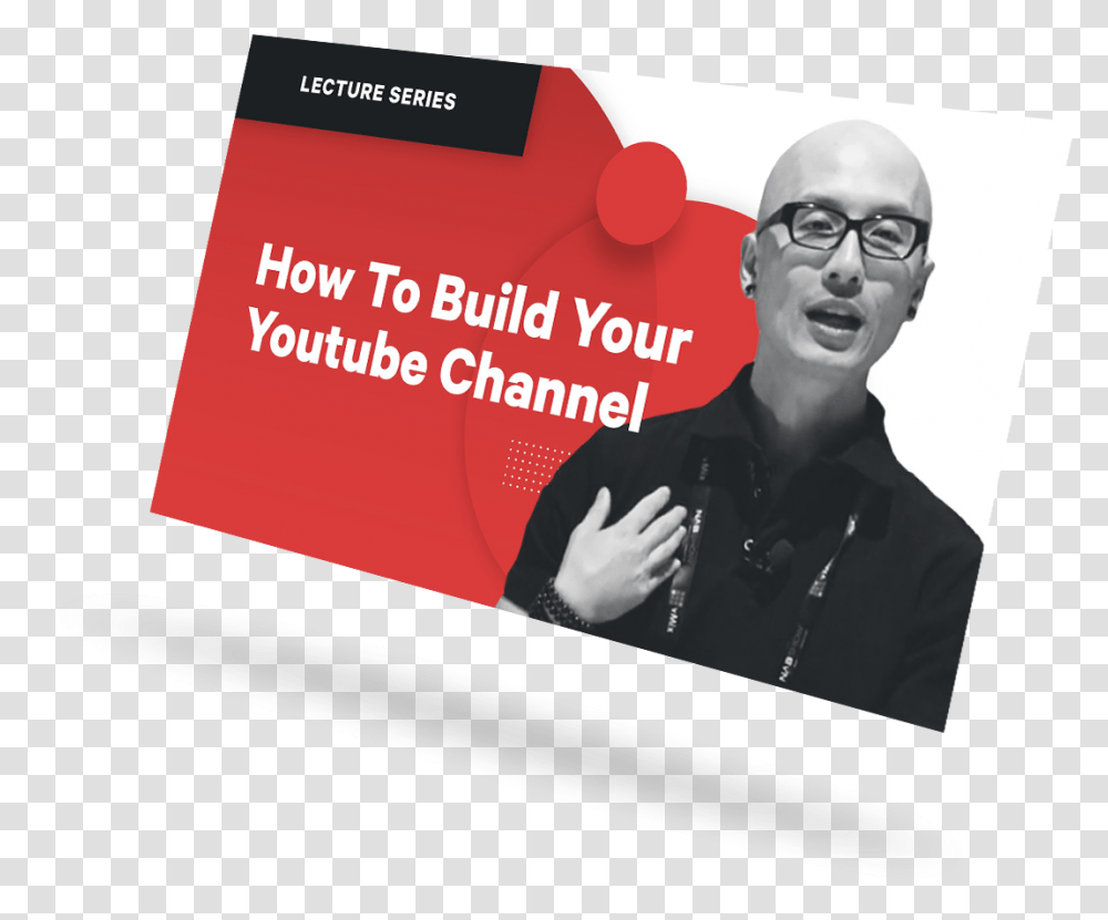 Build Your Youtube Channel From The Futur Language, Person, Human, Poster, Advertisement Transparent Png