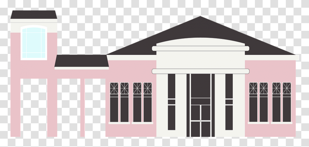 Building Bank Office Corporate Design Icon Classical Architecture, Pillar, Housing, Picture Window, Postal Office Transparent Png