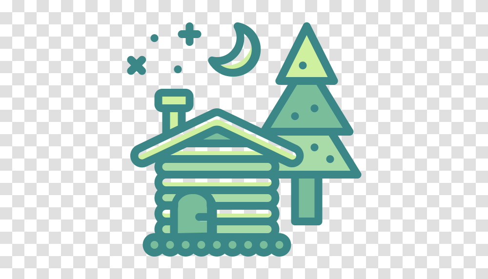 Building Cabin Christmas Estate Home House Property Icon, Tree, Plant, Ornament Transparent Png