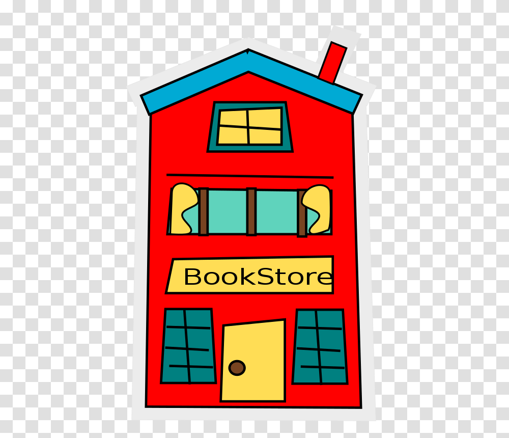 Building Cartoon Bookstore, Education, Machine, Housing, Postal Office Transparent Png