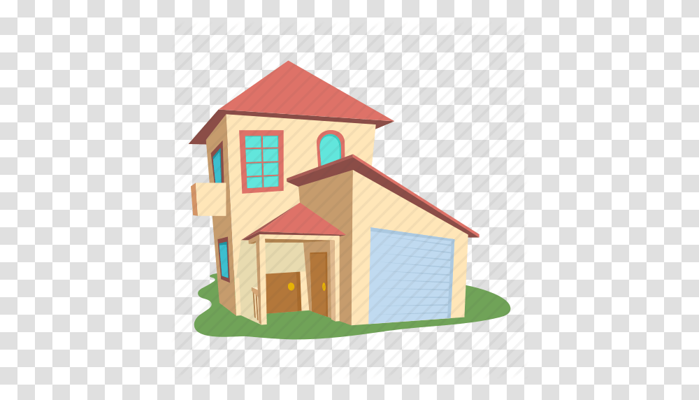 Building Cartoon Front Home Logo Modern House Roof Icon, Housing, Cabin, Neighborhood, Shelter Transparent Png