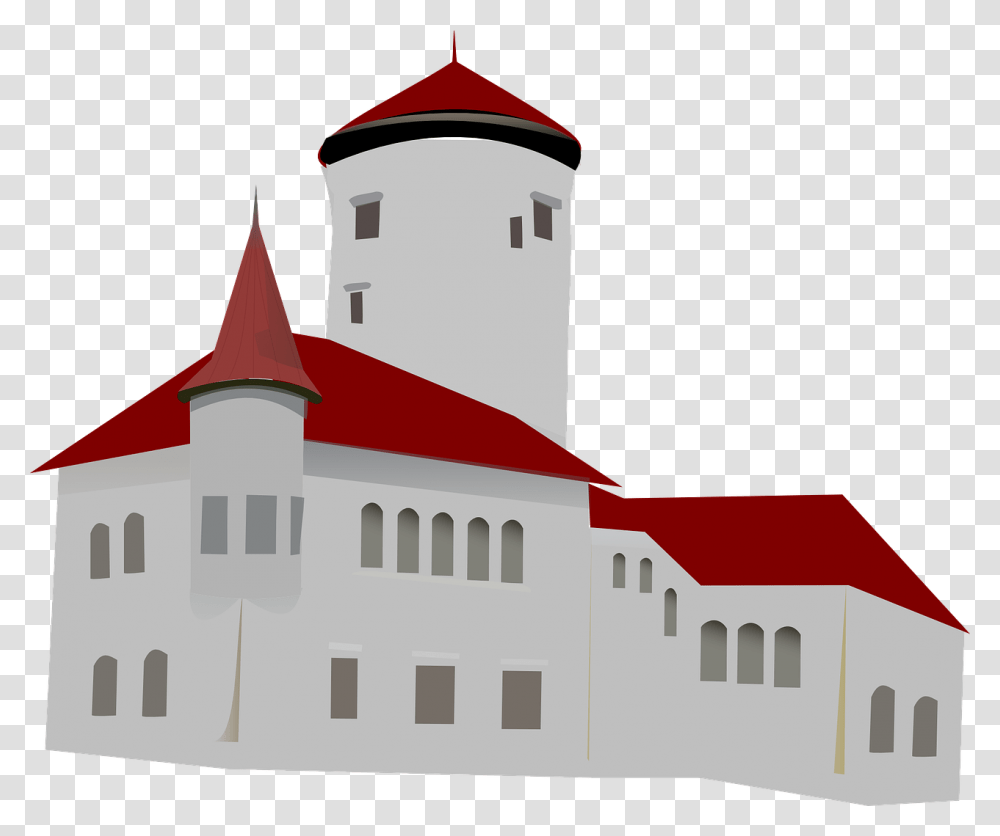 Building Clip Art Images Black, Architecture, Tower, Monastery, Housing Transparent Png