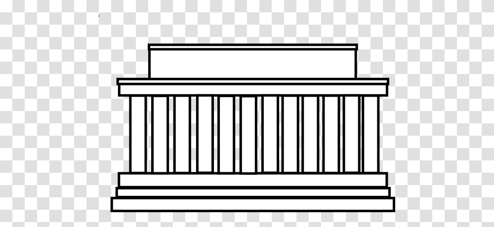 Building Clipart Lincoln Memorial, Furniture, Railing, Gate, Word Transparent Png