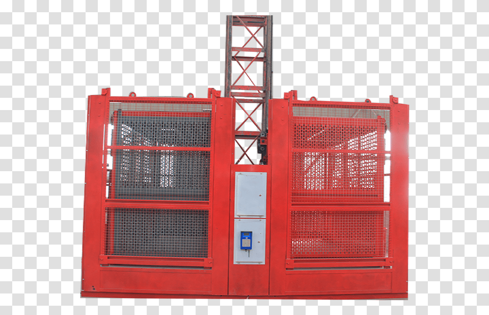 Building Construction Elevator 60hz 400v Tower Hoist Fence, Gate, Truck, Vehicle, Transportation Transparent Png