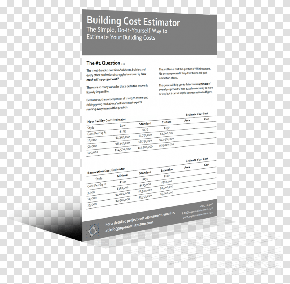 Building Cost Estimator 3d, Page, Poster, Advertisement Transparent Png