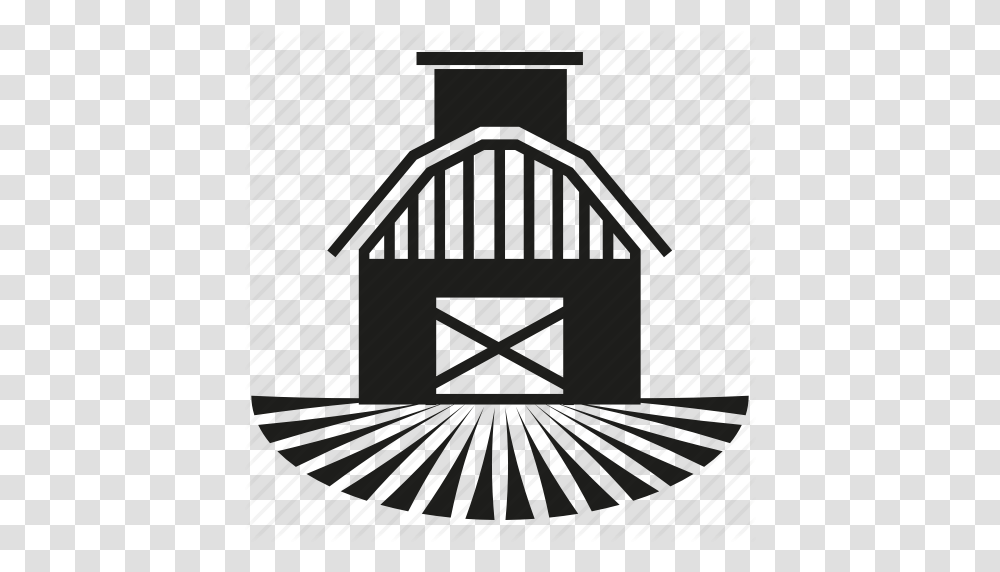 Building Country Farm Farmhouse Icon, Architecture, Silhouette, Weather Transparent Png