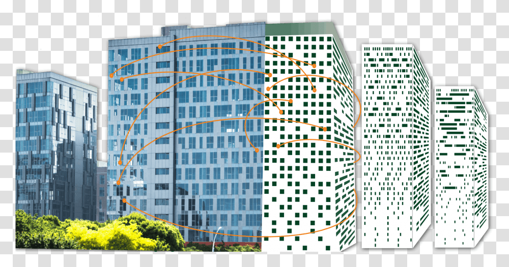Building Digital Twin, Office Building, City, Urban, Town Transparent Png