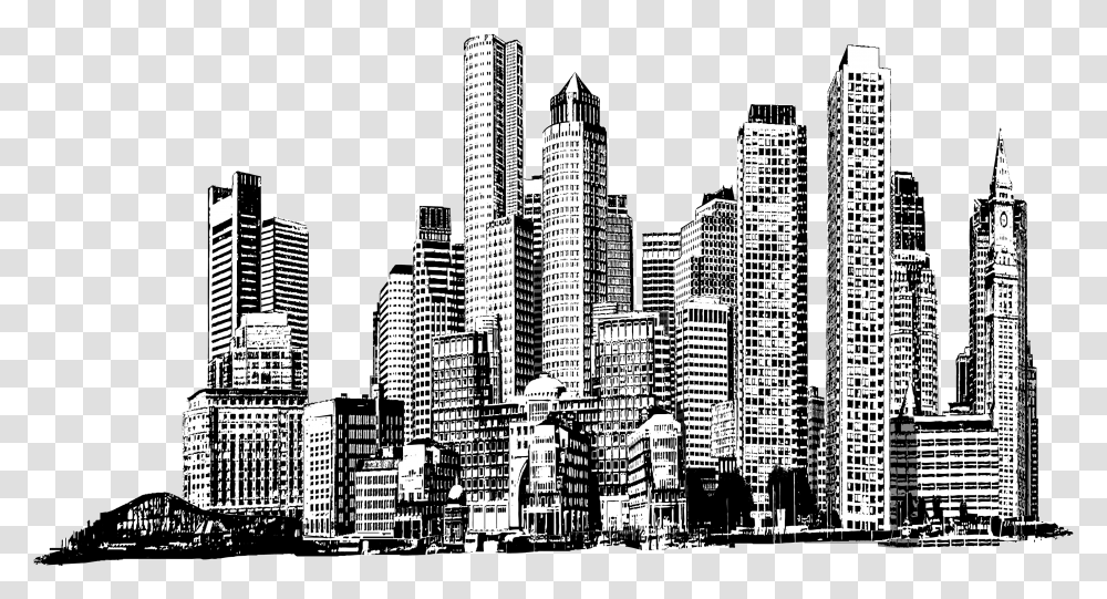 Building Download Boston Skyline, Urban, City, Town, High Rise Transparent Png