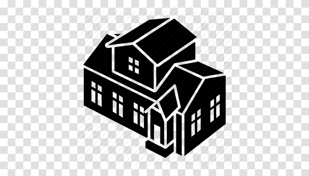 Building Family Home House Mansion Suburban Icon, Treasure, Scoreboard, Box Transparent Png