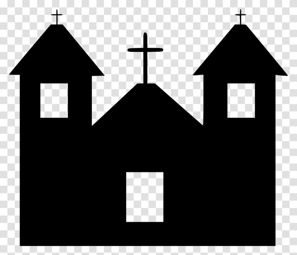 Building Haunted Home House Mansion Scary Spooky Spooky, Church, Architecture, Cross Transparent Png