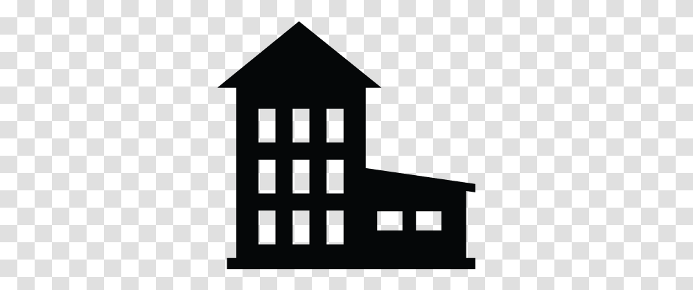 Building Home Architecture House Hotel Icon Architecture Home Clipart Black And White, Housing, Nature, Outdoors, Urban Transparent Png
