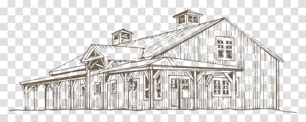 Building Illustration Dark Sketch, Housing, House, Outdoors, Cabin Transparent Png