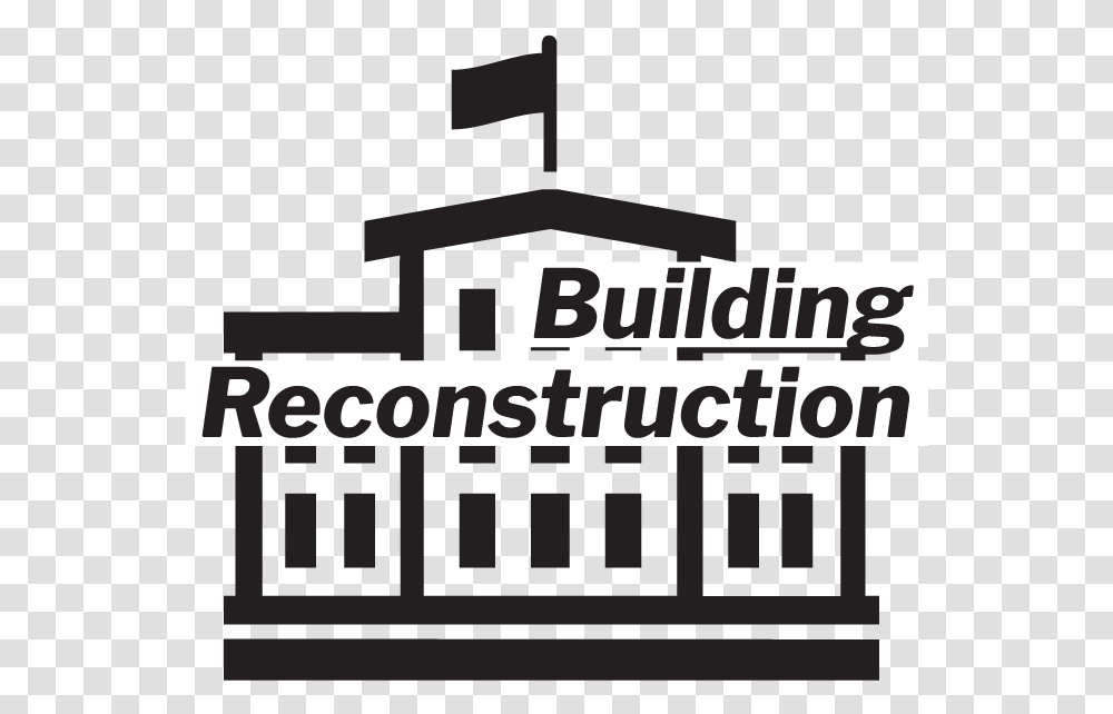 Building Reconstruction White Master Builders, Outdoors, Alphabet, Nature Transparent Png
