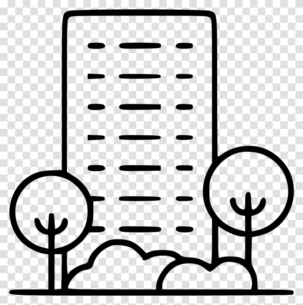 Building With Trees Icon, Chair, Furniture, Texture Transparent Png