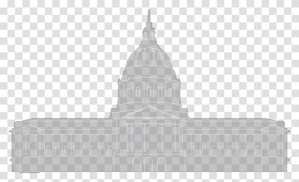 Buildingmedieval Architectureelevation Capitol Building, Spire, Tower, Dome, Lighting Transparent Png