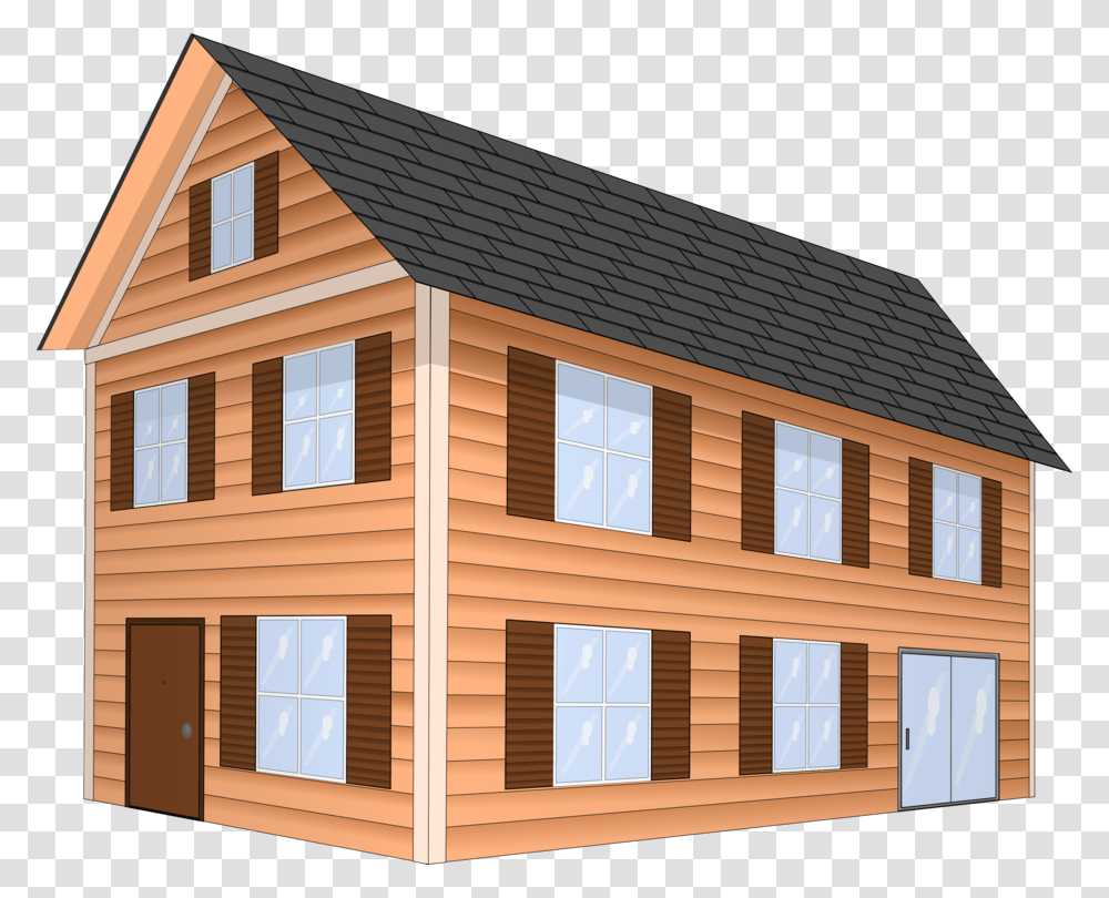 Buildingshedelevation Cube Method Of Estimating, Housing, House, Cabin, Siding Transparent Png