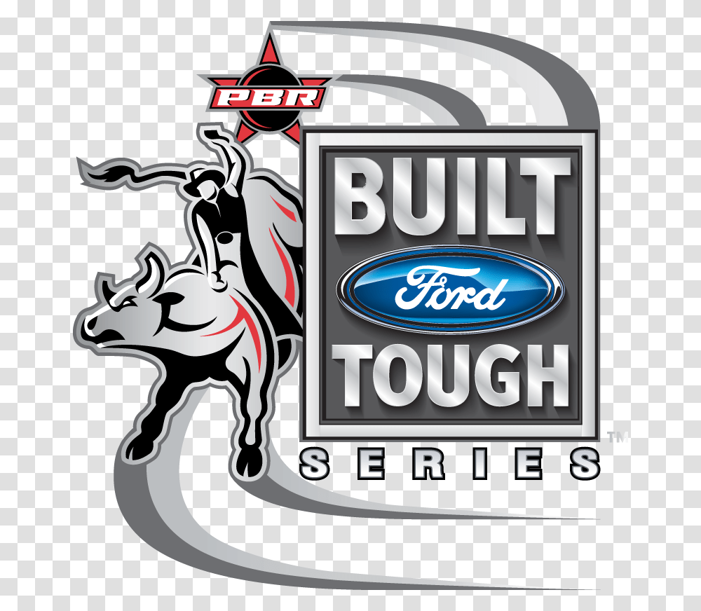 Built Ford Tough Series, Label, Logo Transparent Png