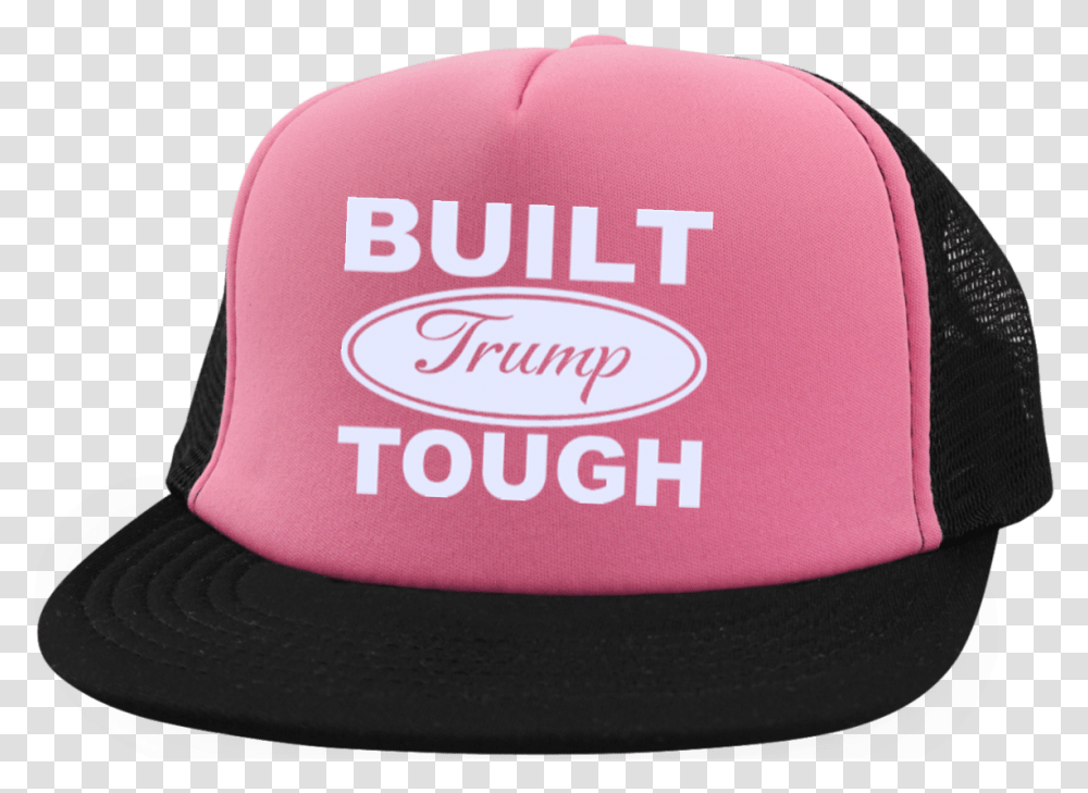 Built Trump Toughtrucker Hat With Snapback Hat, Apparel, Baseball Cap, Cushion Transparent Png