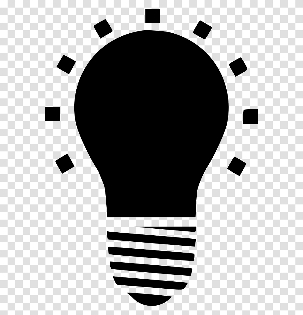 Bulb Burst Energy Illuminate Illumination Light Lightbulb, Stencil Transparent Png