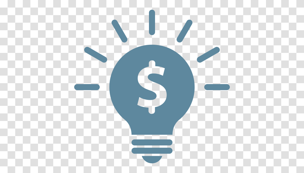 Bulb Business Idea Light Marketing Money Solution Icon, Lightbulb, Lighting Transparent Png