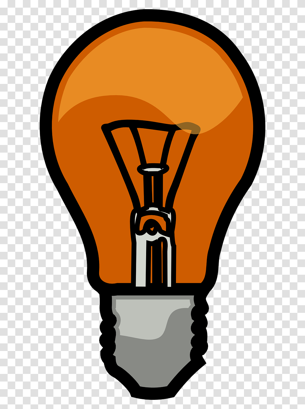 Bulb Clipart Incandescent Light Bulb, Lightbulb Transparent Png