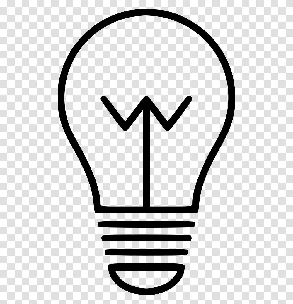 Bulb Creative Energy Idea Lamp Light Lightbulb Energy Light Icon, Stencil Transparent Png