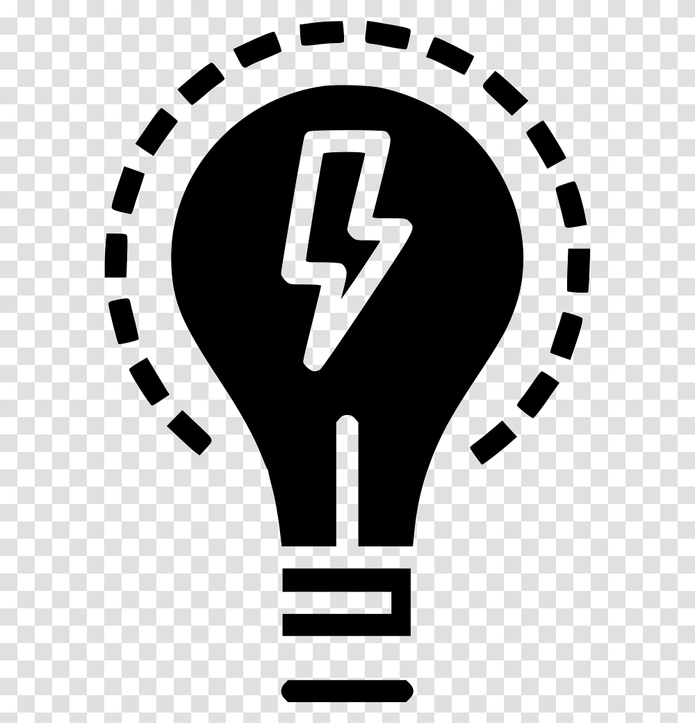 Bulb Idea Imagination Light Lamp Innovation Energy Internet Cloud Icon, Stencil, Lightbulb, Poster, Advertisement Transparent Png