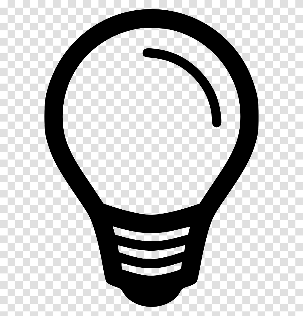 Bulb Lamp Torch Light, Lightbulb, Stencil Transparent Png