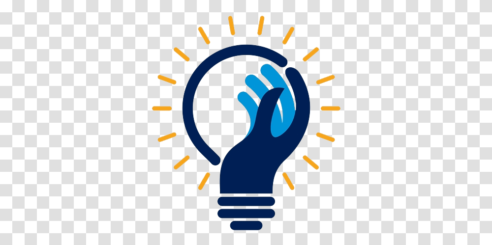 Bulb Learning Innovation Light Bulb Icon, Hand, Poster, Advertisement, Worship Transparent Png