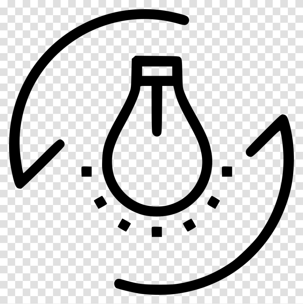 Bulb Light Energy Lamp Flash Icon Free Download, Horseshoe, Stencil Transparent Png