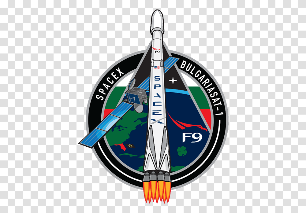 Bulgariasat 1 Space X Mission Patch, Emblem, Logo, Trademark Transparent Png