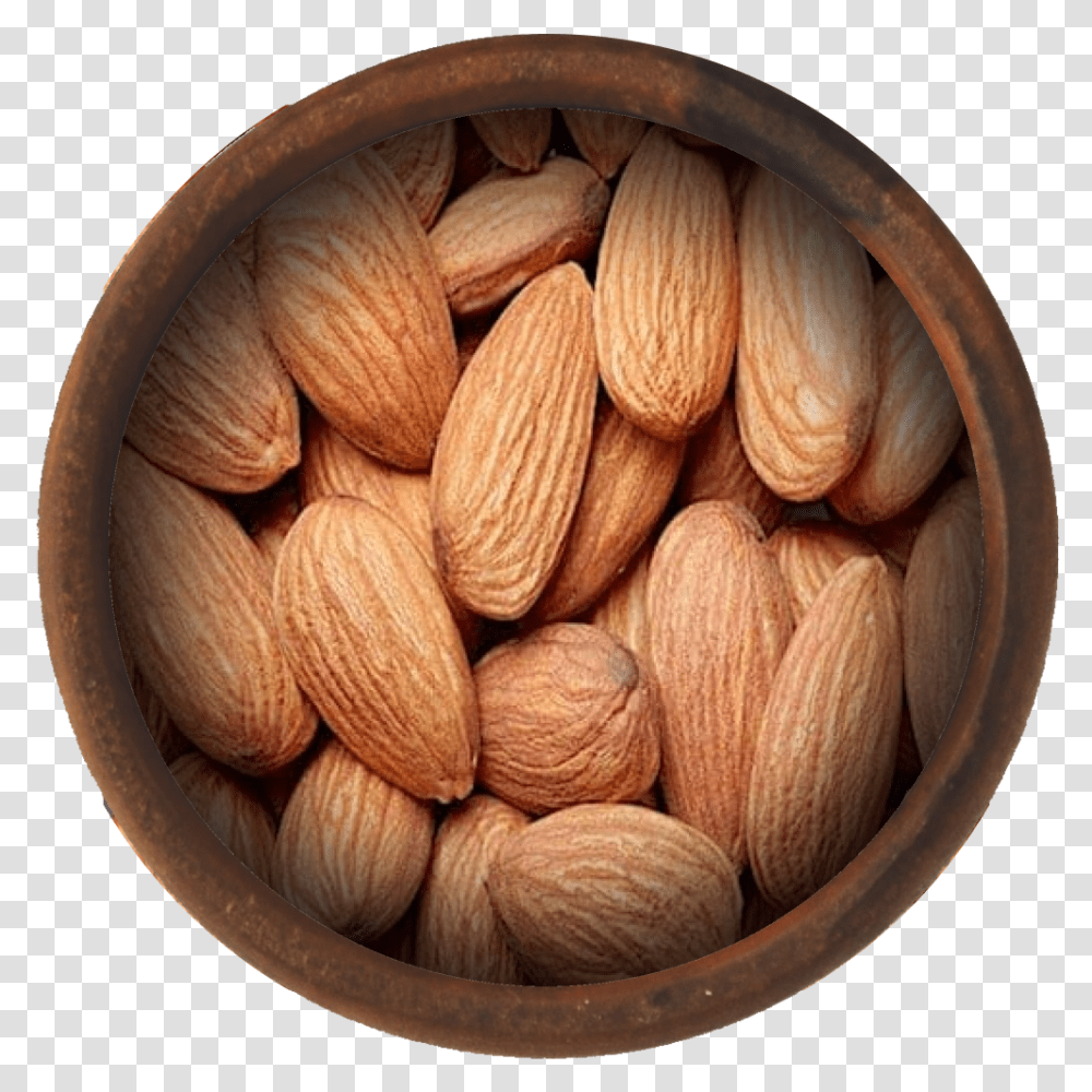 Bulk Raw Almonds Almond, Plant, Nut, Vegetable, Food Transparent Png