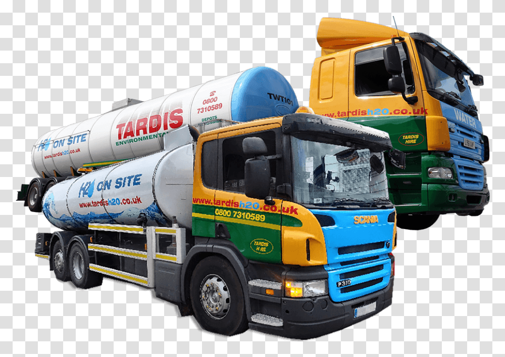 Bulk Water Delivery Water Tanker, Truck, Vehicle, Transportation, Trailer Truck Transparent Png