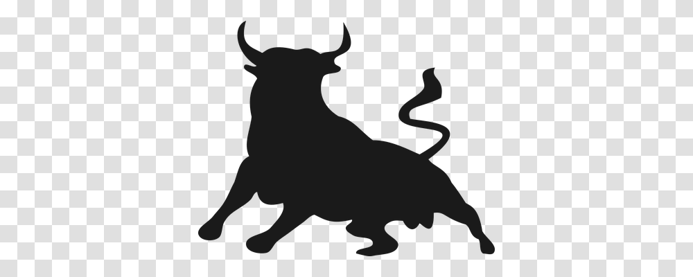 Bull Animals, Silhouette, Person, Human Transparent Png