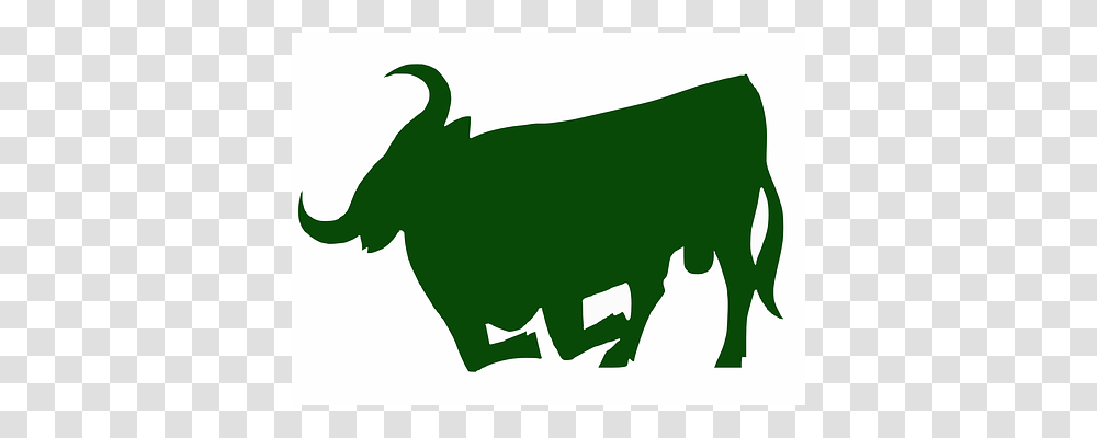 Bull Mammal, Animal, Green, Wildlife Transparent Png