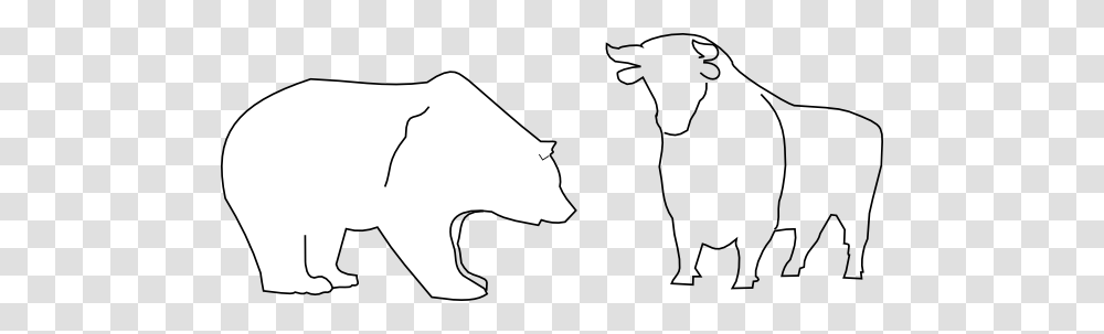 Bull And Bear Clip Art Free Vector, Mammal, Animal, Pillow, Dog Transparent Png