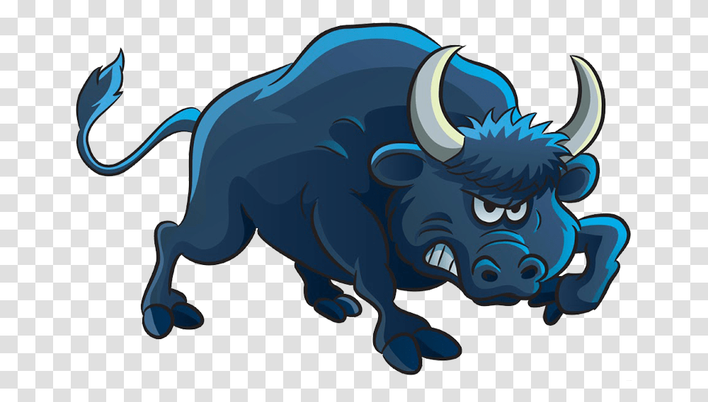 Bull Cartoon Illustration Angry Cow Download 786508 Angry Bull Cartoon, Animal, Buffalo, Wildlife, Mammal Transparent Png