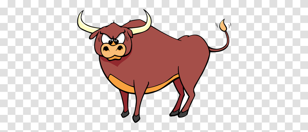 Bull Clip Art Vector, Mammal, Animal, Cattle, Ox Transparent Png