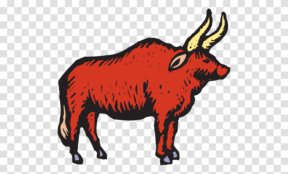 Bull Clipart, Mammal, Animal, Cow, Cattle Transparent Png