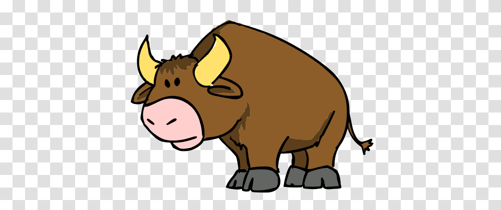 Bull Clipart, Mammal, Animal, Wildlife, Pig Transparent Png