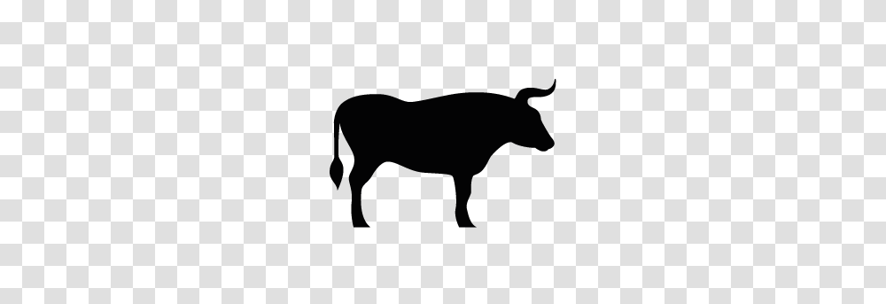 Bull Clipart Silhouette, Mammal, Animal, Wildlife, Buffalo Transparent Png