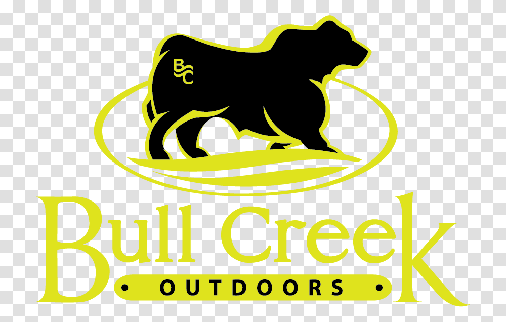 Bull Creek Outdoors Clipart Download Bull Creek Outdoors Logo, Label, Mammal, Animal Transparent Png