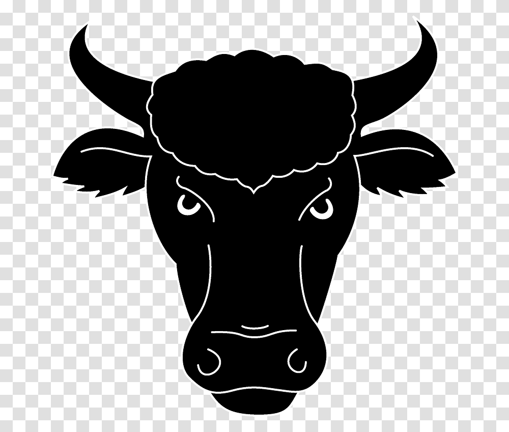 Bull Face Clipart Ox Coat Of Arms, Cow, Cattle, Mammal, Animal Transparent Png