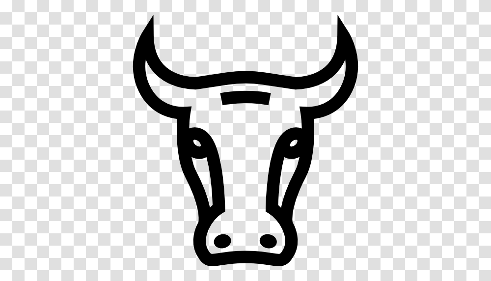 Bull Face Frontal Outline, Stencil, Label, Bow Transparent Png